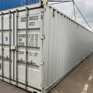 Brugt 40 fods skibscontainer – RAL 7035