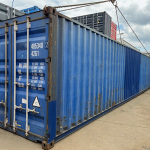 Brugt 40 fods skibscontainer – (RAL 5010)