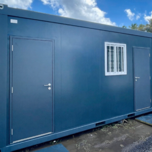Modulært kontor på 15 m² med sanitære faciliteter og aircondition
