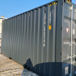 Ny 20 fods High Cube-container – antracitgrå